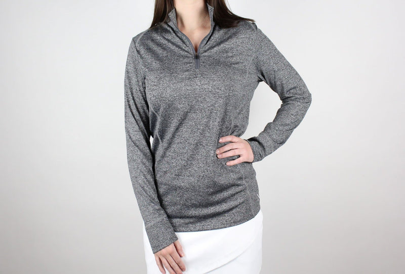Arlington Quarter Zip - Charcoal Grey Women's Golf Pullover